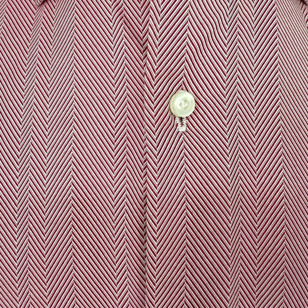 Robert Graham Woven Long Sleeve Dress Shirt Lambert RC Textured Red Burgundy M